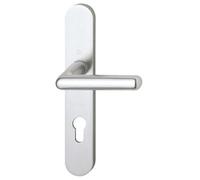 Poignées sur plaques condamnation - aluminium argent - Cortina HOPPE