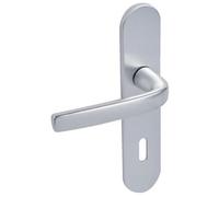 Poignées sur plaques condamnation - entraxe 165 mm - argent - Logio VACHETTE