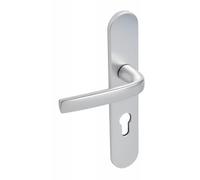 Poignées sur plaques condamnation - entraxe 195 mm - argent - Logio VACHETTE