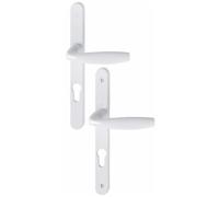 Poignées sur plaques étroites - 58 à 67 - EA70 - blanc - New York HOPPE