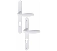 Poignées sur plaques étroites - 68 à 77 - EA70 - blanc - New York HOPPE
