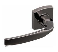 Poignées sur rosaces carrées - aluminium diamant noir - Artis VACHETTE