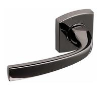Poignées sur rosaces carrées - aluminium diamant noir - Muze VACHETTE