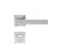 Poignées sur rosaces carrées condamnation - inox - Seattle ER 46 Q KARCHER DESIGN
