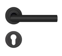 Poignées sur rosaces clé L - inox noir Cosmos - Rhodes ER28 KARCHER DESIGN