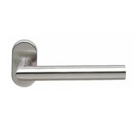 Poignées sur rosaces ovales - inox 304 - pour profil étroit - EST 21 NORMBAU