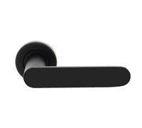 Poignées sur rosaces rondes - aluminium noir mat - Meudon CADAP