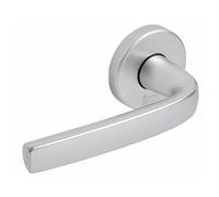 Poignées sur rosaces rondes clé I - aluminium argent - Logio VACHETTE