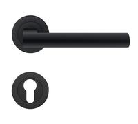 Poignées sur rosaces rondes clé I - inox noir - ER45 Madeira KARCHER DESIGN