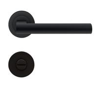 Poignées sur rosaces rondes clé I - inox noir - ER45 Madeira KARCHER DESIGN