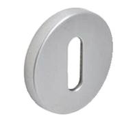 Poignées sur rosaces rondes clé L - aluminium argent - Logio VACHETTE