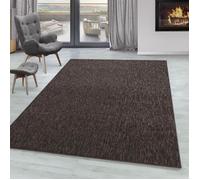 Carpettex Tapis à Poil Court en Tissu Plat, Tapis à Boucle mélangée, Facile à Entretenir, adapté pour Le Salon et la Chambre à Coucher, Couleur: Marron, Taille: 120 x 170 cm