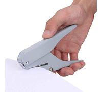 Poinçon de trou, champignon de force de trou de force 1 trou 6 feuilles Capacité de poinçon Perforateur Poinçon de papier Poinçon Poinçon à main Bureaux Fournitures scolaires[gris]Perforatrices