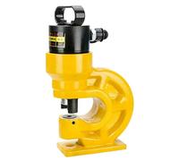 Poinçonneuse hydraulique - Outil de poinçonnage CH-60 - Force de pression de 31T - Pour tôle d'acier, barre de cuivre, aluminium et acier inoxydable - Jaune