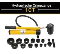 Poinçonneuse hydraulique - Presse à poinçonner de 10 t - Entraînement pneumatique - Pour tôles et armoires électriques - Matrices rondes de 22 à 60 mm