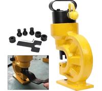 Poinçonneuse hydraulique, pression de poinçonnage 310KN, largeur de col 95 mm, tailles d'ouverture 1/2" - 3/4", épaisseur de plaque 3-10 mm, compatible avec différentes pompes hydrauliques