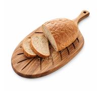 Point-Virgue Planche apero avec poignée en bois d'acacia, accessoires de cuisine, 40.5x19.7x1.5cm