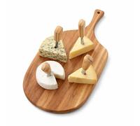 Planche à Découper Servir Tapas en Bois d´Acacia Ovale Point Virgule