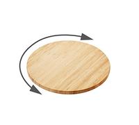 Point-Virgule plateau tournant patisserie en bambou, decoration cuisine, ustensile patisserie, 35cm