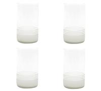 Point-Virgule Set de 4 Verres en Verre upcyclé Transparent 400ml
