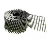 Clous pour bobines 16° 2,5x70mm anneau inox A4 tête plate pour cloueur de bobines 5,4M K