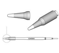 Pointe de fer pour fer à souder T245, forme crayon, 5 g, avec élément chauffant