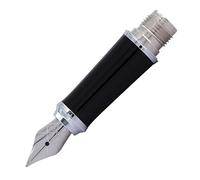 Pointe de stylo plume Parker Urban noir et chrome - Fine - en acier inoxydable