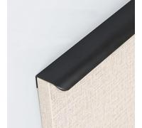 Pointe de tirage encastrée, Distance de trou 224mm, Distance de trou 224mm | Pointe de tirage à fixation , profil fin et incurvé pour façade de meuble et coffret