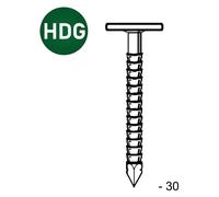 Pointe en Vrac Tête Extra Large Annelée Galvanisée à Chaud (Hdg) - 3.1x30 mm - 2.5 kg - D-Work