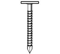 Pointe en Vrac Tête Extra Large Annelée Galvanisée à Chaud (Hdg) - 3.1x30 mm en Seau de 5 kg - D-Work