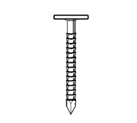 Pointe en Vrac Tête Extra Large Annelée Inox A4-2.8/3.1x40 mm en Seau de 5 kg - D-Work