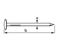suki.international 6178086 Pointes pour carton bitumé 2,0 x 20 mm Acier galvanisé Tête plate 400 g