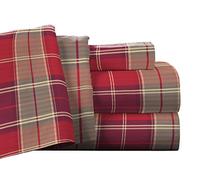 pointehaven Flanelle Poche Profonde de Feuille avec surdimensionné Drap, King, Italie Plaid