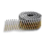 Pointes 16° 2.5x65 mm crantées galva en rouleaux plats fil métal X 7200