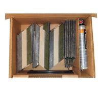 Pointes 34° CRANTEES ACIER 2.8x75 boite de 2200 avec gaz