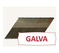 Pointes 34° crantées GALVA 3.1x90 boite de 2200 SANS gaz