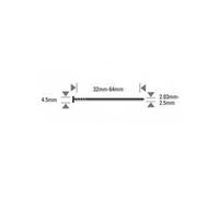 Pointes annelées en inox - pour N66C - 6600 pièces - N23R55SS316
