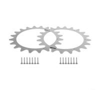 Pointes de traction robustes compatibles avec les roues de tondeuse robot chèvre Ecovacs en métal pour éviter le glissement sur terrain Argenté