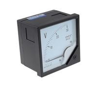 Pointeur analogique DC, 5V 10V 15V 30V 75V 100V 150V 300V 500V 750V 1000V carré 6C2-V 80x80mm, voltmètre