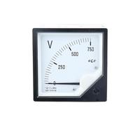 Pointeur analogique DC, 5V 10V 15V 30V 75V 100V 150V 300V 500V 750V 1000V carré 6C2-V 80x80mm, voltmètre