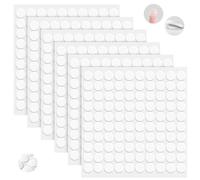 Points Collants Double Face,600pcs Points De Colle En Acrylique Transparent,Autocollants Points Adhésifs Imperméables Pâte Amovible Ronde Sans Trace Pour Décorations D'anniversaire 15mm