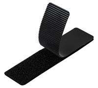 Points de fixation auto-adhésifs - Bandes de fixation rondes - 10 paires - 100 mm - Adhésives des deux côtés - Noirs - Pour tapis