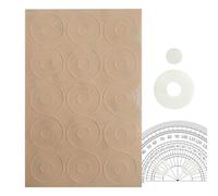 Points de poignée des règles - poignées de silicone antidérapantes pour modèles de courtepointe | 30pcs Grips de règle de courtepointe adhésif, outils de mesure de la pour les fournitures d'a