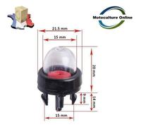 Poire d' Amorçage / Pompe à essence à carburant pour élagueuse / Tronçonneuse