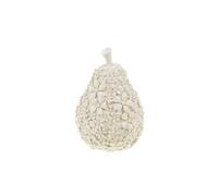 Poire fleurie 8 cm - - Blanc - Céramique