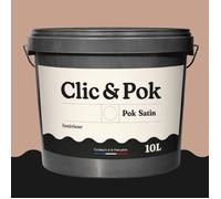 POK SATIN Peinture Mur Plafond - Intérieure Satinée Lessivable Multisupport - Beige Rosé - 10L
