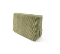 POKAR Coussin de Palette 60x40 cm Latéral ou d'angle | Coussin pour Canapé de Jardin en Velours Côtelé | Housse Amovible et Lavable | Idéal pour Palette Europe | Made in EU | Certifié Oeko-Tex | Kaki