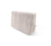 POKAR Coussin de Palette 60x40 Latéral ou d'angle | Coussin pour Canapé de Jardin en Velours Côtelé | Housse Amovible et Lavable | Idéal pour Palette Europe | Made in EU | Certifié Oeko-Tex | Ivoire