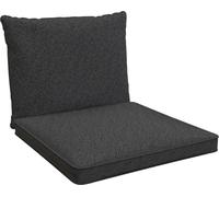 POKAR Coussin de salon Coussin d'assise, Couleur:Anthracite, Taille:Lot de 2 (70x70 + 70x40)