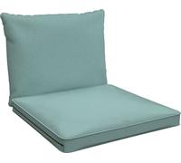 POKAR Coussin de salon Coussin d'assise, Couleur:Bleu, Taille:Set de 2 (70x70 + 70x40)